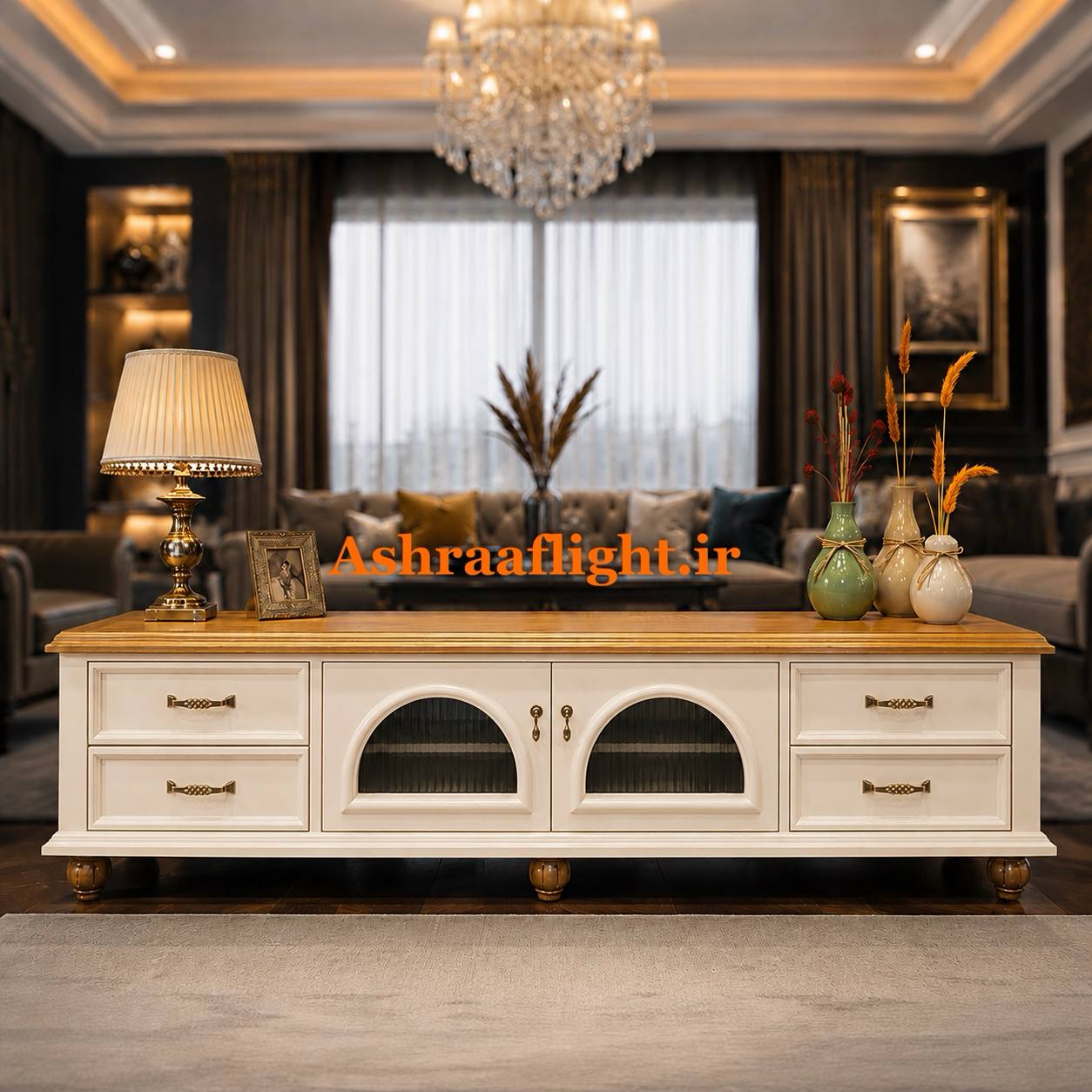 میز تی وی لوتوس کرم